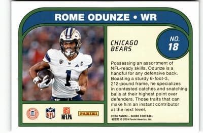2024 Score #18 Rome Odunze Protential - Thumbnail 2