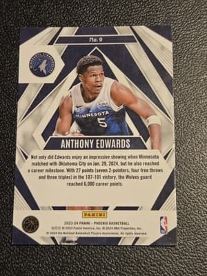 2023-24 Panini Phoenix #9 Anthony Edwards Paragon - Thumbnail 2