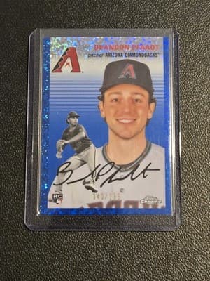 2023 Topps Chrome Platinum Anniversary Brandon Pfaadt Blue Mini-Diamond #/199