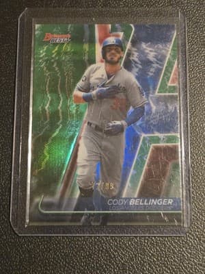 2020 Bowman's Best #63 Cody Bellinger Green Refractor #/99