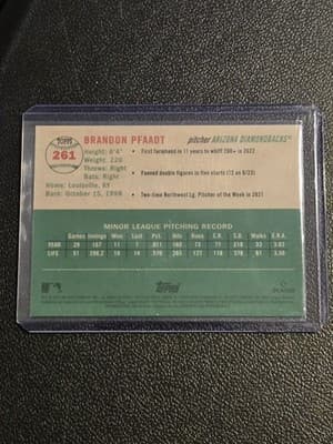 2023 Topps Chrome Platinum Anniversary Brandon Pfaadt Blue Mini-Diamond #/199 - Thumbnail 2