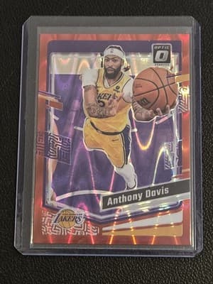 2023-24 Donruss Optic #144 Anthony Davis Red Seismic #/130