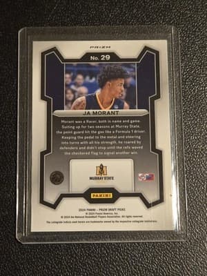 2024 Panini Prizm Draft Picks #29 Ja Morant Prizms Red Ice - Thumbnail 2