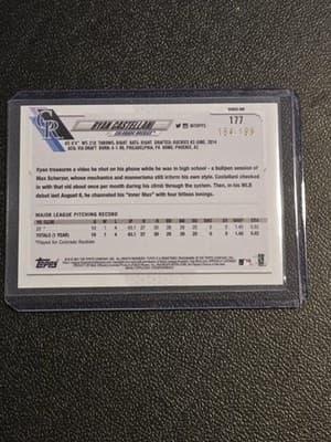 2021 Topps #177 Ryan Castellani Red #/199 - Thumbnail 2