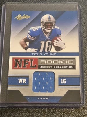 2011 Panini Absolute Memorabilia #33 Titus Young Rookie Jersey Collection