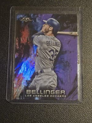 2018 Topps Fire #114 Cody Bellinger Purple #/99