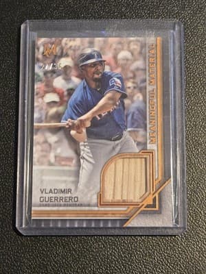 2023 Topps Museum Collection Vladimir Guerrero Meaningful Relics Copper #/35