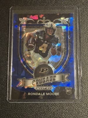 2021 Panini Prizm Draft Picks Collegiate #171 Rondale Moore Blue Ice #/99