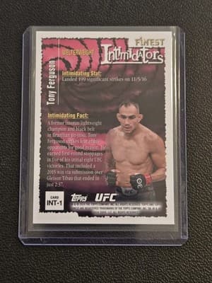 2024 Topps Finest UFC #INT-1 Tony Ferguson Intimidators - Thumbnail 2