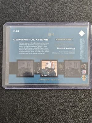 2001 Upper Deck Ovation #R-CC Chris Chambers Rookie Gear - Thumbnail 2