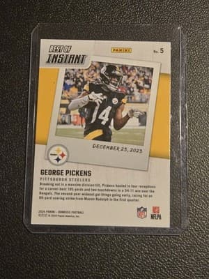 2024 Donruss #5 George Pickens Best of Panini Instant - Thumbnail 2
