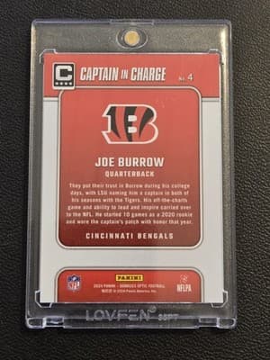 2024 Donruss Optic #4 Joe Burrow Captain In Charge - Thumbnail 2
