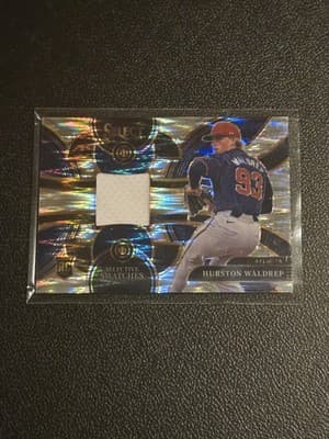 2024 Panini Select #SS-HW Hurston Waldrep Selective Swatches Flash Prizms