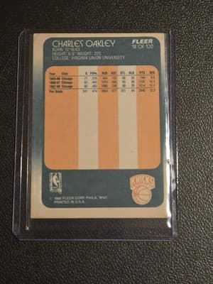 1988-89 Fleer #18 Charles Oakley - Thumbnail 2