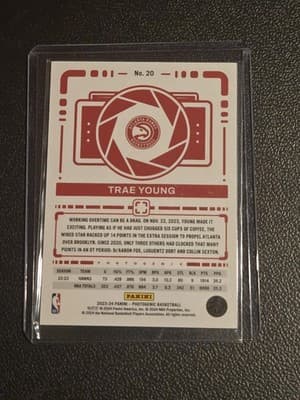 2023-24 Panini Photogenic #20 Trae Young - Thumbnail 2