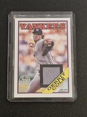 2023 Topps #88R-GC Gerrit Cole 1988 Topps Baseball 35th Anniversary Relics