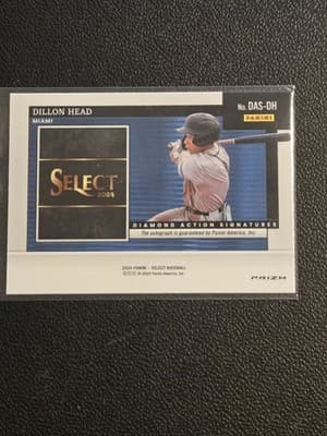 2024 Panini Select #DAS-DH Dillon Head Diamond Action Signatures Flash Prizms - Thumbnail 2