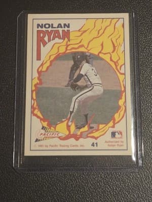 1991 Pacific Nolan Ryan Texas Express I #41 Nolan Ryan - Thumbnail 2