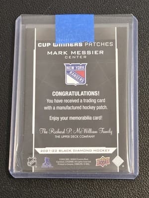 2021-22 Upper Deck Black Diamond #CW-MM Mark Messier Cup Winners - Thumbnail 2