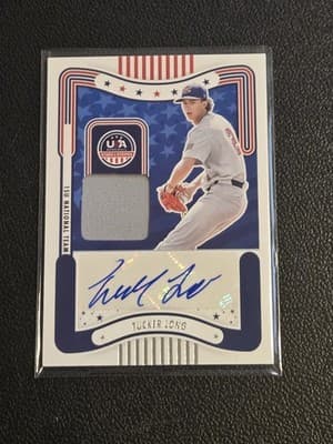 2024 Panini USA Baseball Tucker Long Stars and Stripes Signature Materials