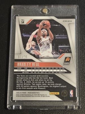 2024-25 Panini Prizm #54 Bradley Beal Prizms Mojo #/25 - Thumbnail 2