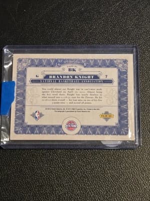 2011-12 Panini Gold Standard #BK Brandon Knight Golden Futures Autographs - Thumbnail 2