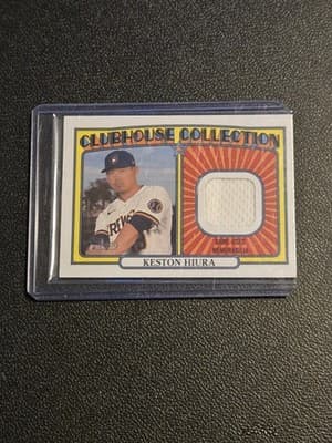 2021 Topps Heritage #CC-KH Keston Hiura Clubhouse Collection Relics High Number