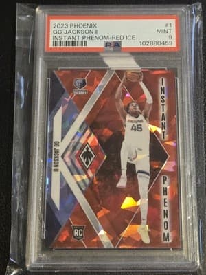 2023-24 Panini Phoenix #1 GG Jackson II Instant Phenom Phoenix Red Ice PSA 9