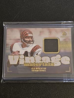 2024 Panini Luminance #VM-KAN Ken Anderson Vintage Materials Gold #/50