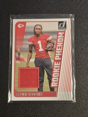 2024 Donruss #RPJ-XWO Xavier Worthy Rookie Phenom Jerseys