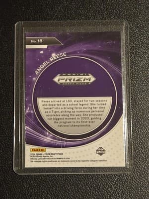 2024 Panini Prizm Draft Picks #18 Angel Reese Student Orientation Prizms Silver - Thumbnail 2