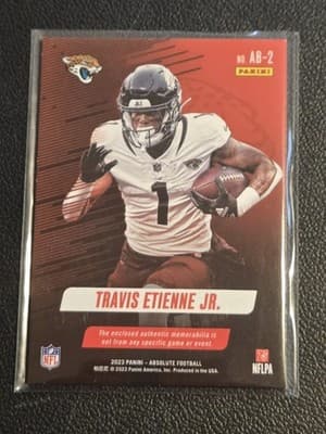 2023 Panini Absolute #AB-2 Travis Etienne Jr. Absolute Burners - Thumbnail 2