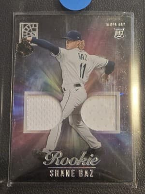 2022 Panini Capstone #RDM-SB Shane Baz Rookie Dual Materials