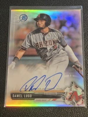 2017 Bowman Chrome #CPA-DL Dawel Lugo Prospect Autographs Refractor #/499