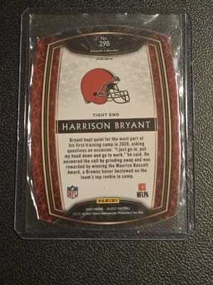 2020 Panini Select #298 Harrison Bryant Blue Prizm Die Cut - Thumbnail 2