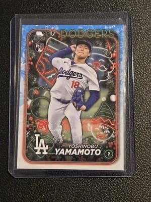 2024 Topps Holiday #H88b Yoshinobu Yamamoto
