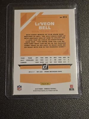 2019 Donruss #211 Le'Veon Bell Press Proof Silver #/100 - Thumbnail 2