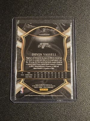 2020-21 Panini Select #71 Devin Vassell Blue - Thumbnail 2