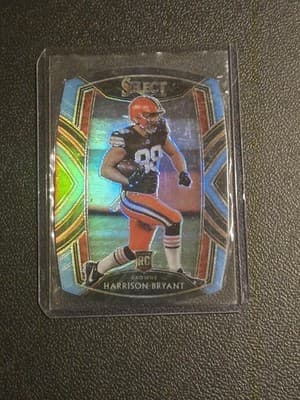 2020 Panini Select #298 Harrison Bryant Blue Prizm Die Cut