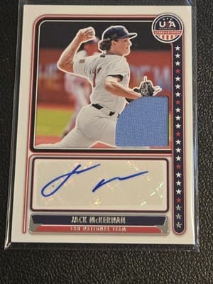2024 Panini USA Baseball Jack McKernan 18U Nat Team Signatures Materials #/199
