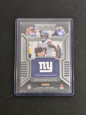 2022 Panini Playbook #RM-24 Wan'Dale Robinson Rookie Materials - Thumbnail 2