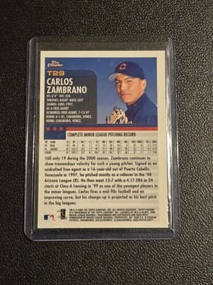 2000 Topps Chrome Traded & Rookies #T29 Carlos Zambrano - Thumbnail 2