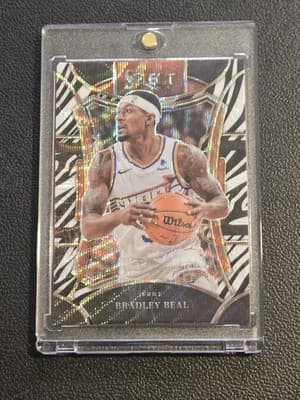 2023-24 Panini Select #354 Bradley Beal Zebra Prizms Case Hit