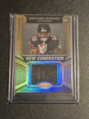 2023 Panini Certified Roschon Johnson New Generation Jerseys Mirror Bronze #/349