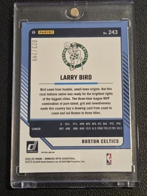 2024-25 Donruss Optic #243 Larry Bird Premium Box Set #/249 - Thumbnail 2
