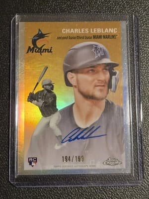 2023 Topps Chrome Platinum Anniversary Charles Leblanc Autographs #/199