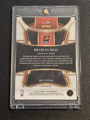 2023-24 Panini Select #354 Bradley Beal Zebra Prizms Case Hit - Thumbnail 2