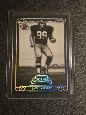 2008 Press Pass Legends #65a Jack Lambert Silver Holofoil Alone #/499