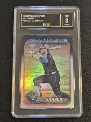 2024 Topps Chrome Update #ASGC-11 Bryce Harper 2024 All Star Game Chrome GMA 9