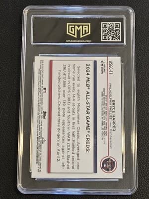 2024 Topps Chrome Update #ASGC-11 Bryce Harper 2024 All Star Game Chrome GMA 9 - Thumbnail 2